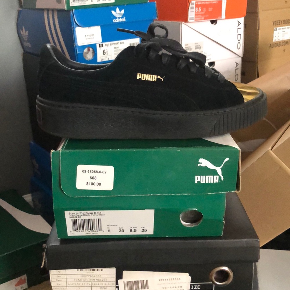 Suede Platform Pumas.